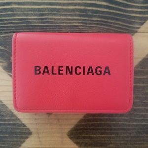 Balenciaga Mini Red Everyday Wallet